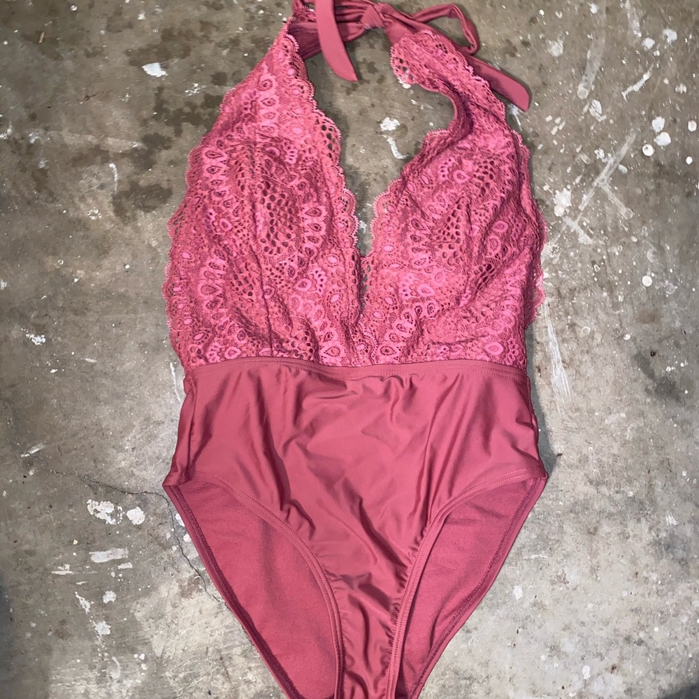 NWOT Xhilaration Plunging V One Piece Suit